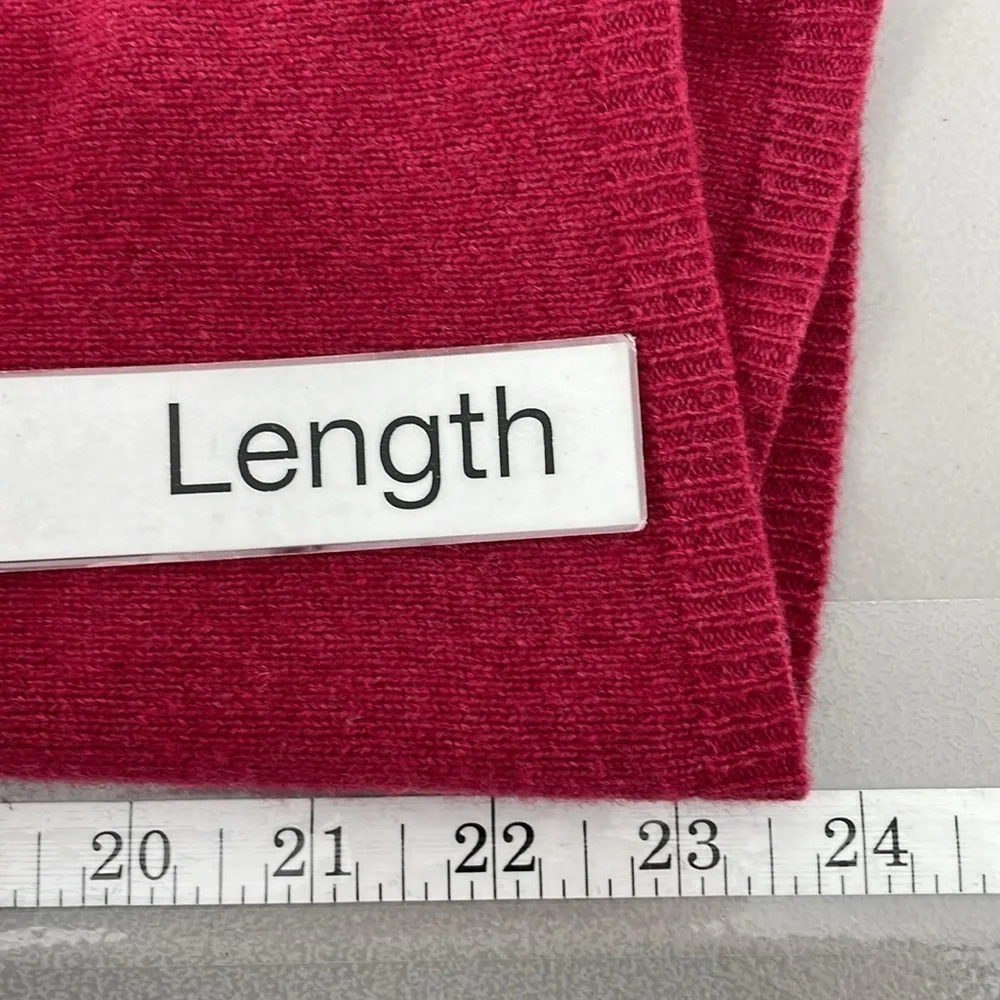 Fiona Sweater Women's M Medium Red 100% Cashmere Lightweight Pullover